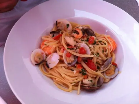 Spaghetti mit Meeresfrüchten und Muscheln